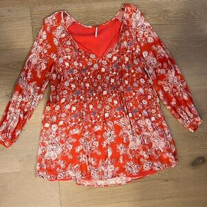 Free People Mini Dress Long Sleeves Size XS Like New